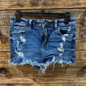 Cello Blue Distressed‎ Jean Shorts